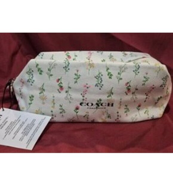 NEW - Coach Fragrance Cotton Toiletry Pouch/Clutch - 12X4 - Picture 1 of 7